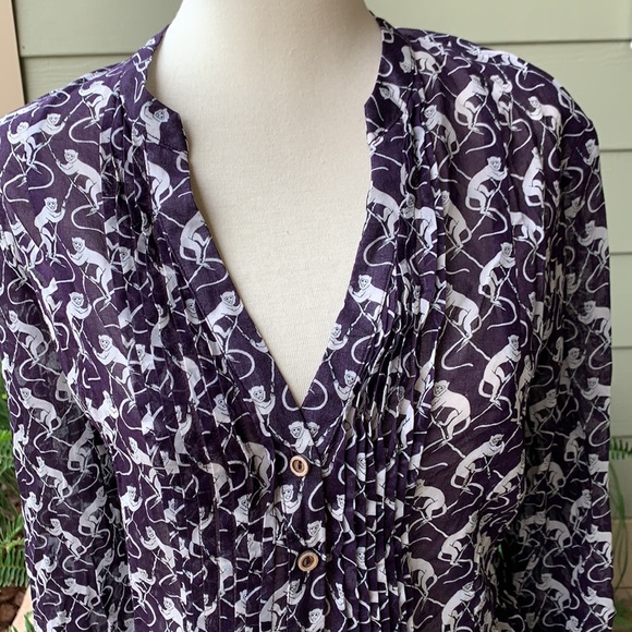 Maeve By Anthro Monkey Blouse - Picture 2 of 9